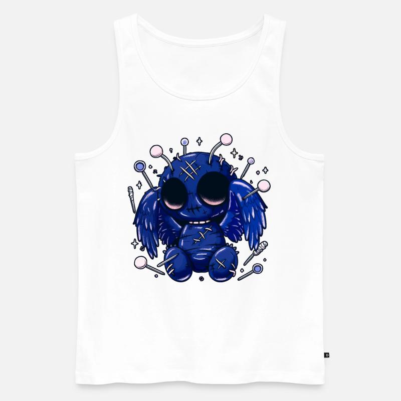 Pastel Goth Mothman - Männer Premium Bio Tank Top - Weiß