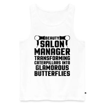 SPA Manager Job Wellness Funny SPA Management Sayi - Men's Premium Organic Tank Top - white - Front - Michal (187cm)