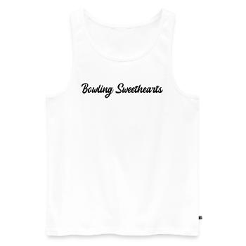 Bowling - Bowling Sweethearts - Débardeur bio Premium Homme - blanc - Devant - AI Model Male 178 light (178cm)