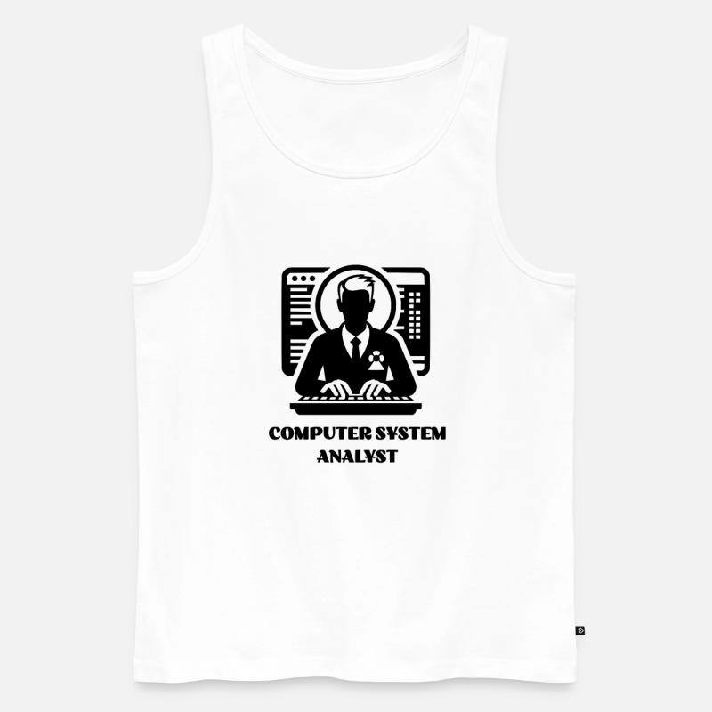 Beruf Computersystemanalytiker Beruf Beruf Karriere - Männer Premium Bio Tank Top - Weiß