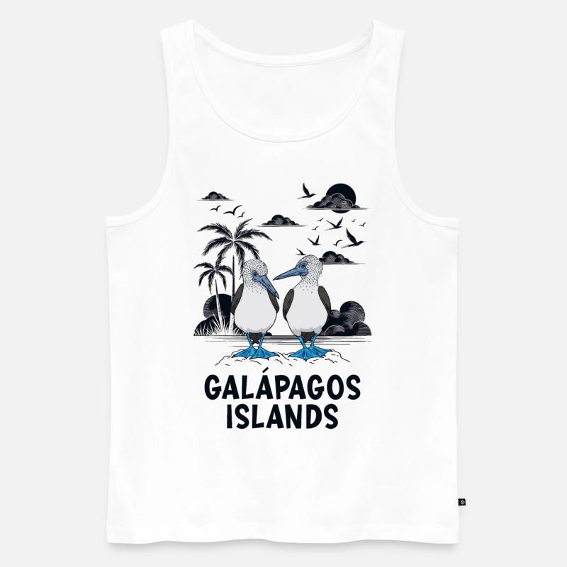 Galápagos Islands - Männer Premium Bio Tank Top - Weiß