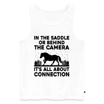 Horse Photography Horseback Riding Horses Hobby Ph - Men's Premium Organic Tank Top - white - Front - Michal (187cm)