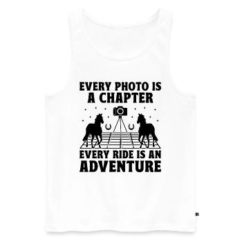 Horse Photography Horseback Riding Horses Hobby Ph - Men's Premium Organic Tank Top - white - Front - Michal (187cm)