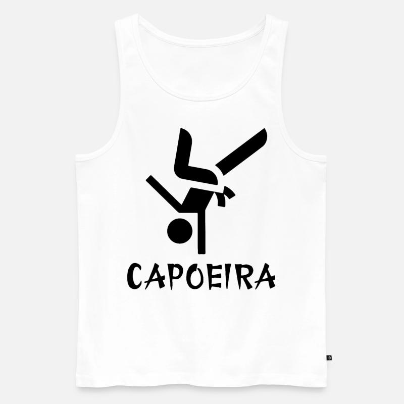 Capoeira - Männer Premium Bio Tank Top - Weiß