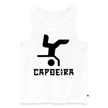 Capoeira - Men's Premium Organic Tank Top - white - Front - Michal (187cm)