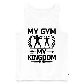 Sportlehrer Sportlehrer Schullehrer - Männer Premium Bio Tank Top - Weiß - Vorne - Michal (187cm)