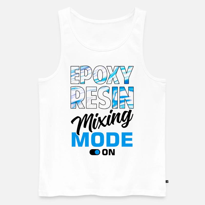 Witziger Epoxidharz Spruch - Männer Premium Bio Tank Top - Weiß