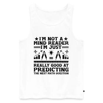 Math Teacher School Teacher Funny Maths Teachers S - Men's Premium Organic Tank Top - white - Front - Michal (187cm)