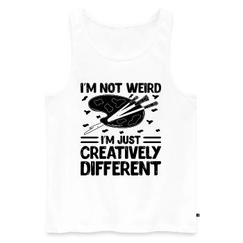 Kunstlehrer Schullehrer Lustige Kunstlehrer Scho - Männer Premium Bio Tank Top - Weiß - Vorne - Michal (187cm)