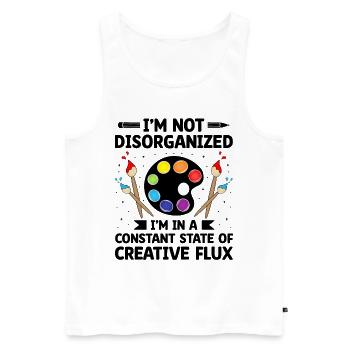 Art Teacher School Teacher Funny Art Teachers Scho - Men's Premium Organic Tank Top - white - Front - Michal (187cm)