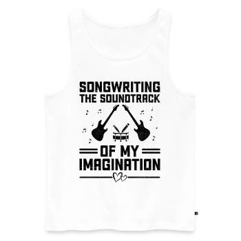 Musician Songwriter Singer Musician Music Music Pr - Men's Premium Organic Tank Top - white - Front - Michal (187cm)