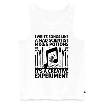 Musician Songwriter Singer Musician Music Music Pr - Men's Premium Organic Tank Top - white - Front - Michal (187cm)