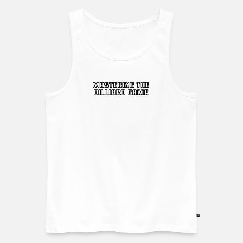 Billard - Mastering the Billiard Game - Männer Premium Bio Tank Top - Weiß