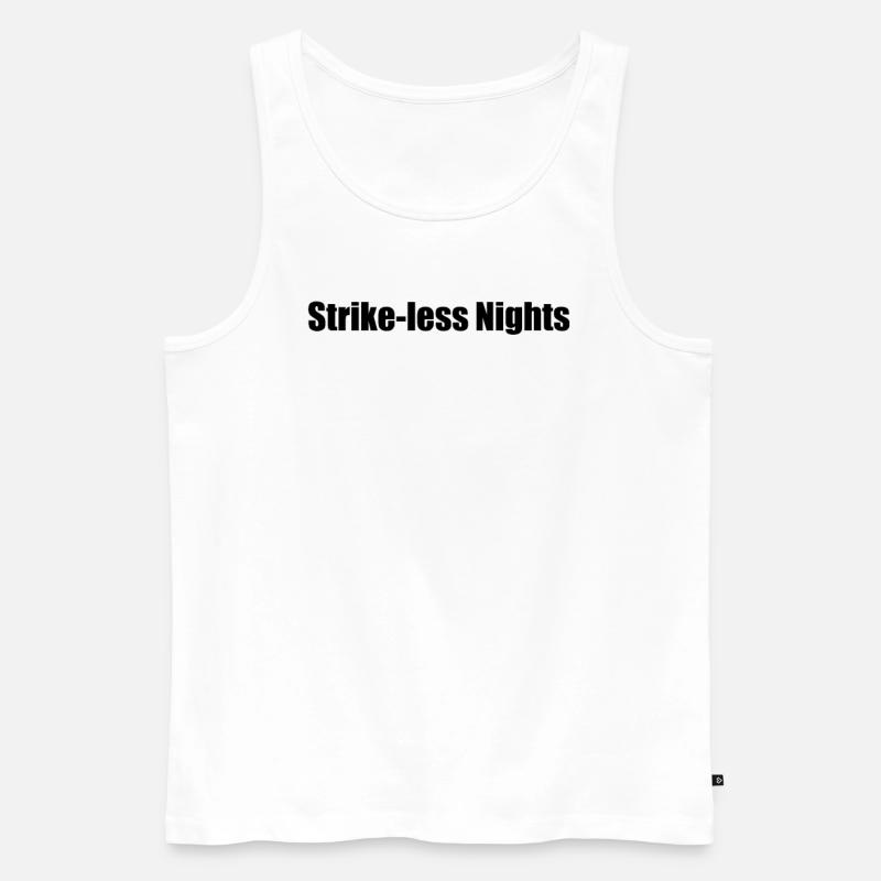 Bowling - Strike-less Nights - Männer Premium Bio Tank Top - Weiß