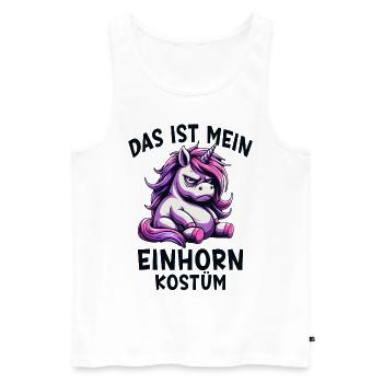 Das Ist Mein Einhorn Kostüm - Männer Premium Bio Tank Top - Weiß - Vorne - Michal (187cm)