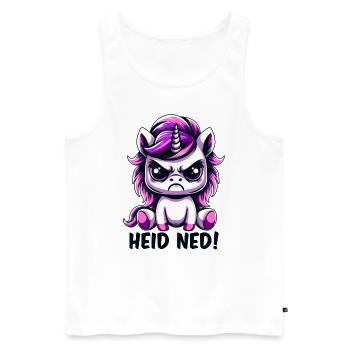 Heid Ned - Männer Premium Bio Tank Top - Weiß - Vorne - AI Model Male 178 light (178cm)