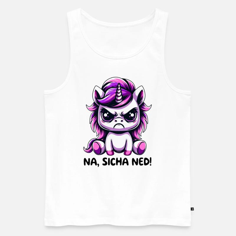 Na Sicha Ned - Männer Premium Bio Tank Top - Weiß