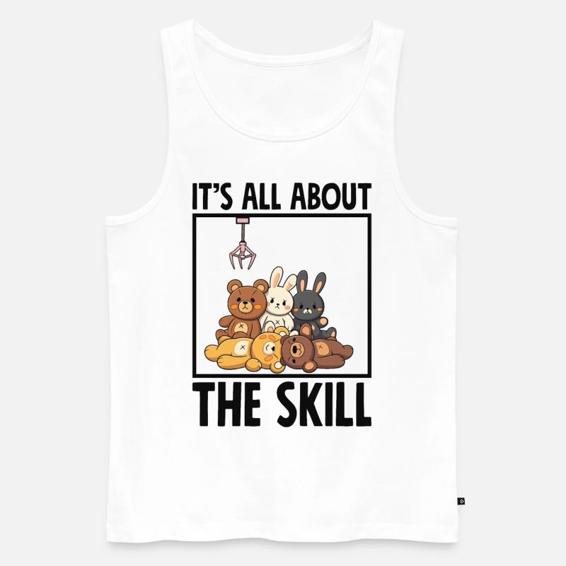 It's All About The Skill - Männer Premium Bio Tank Top - Weiß