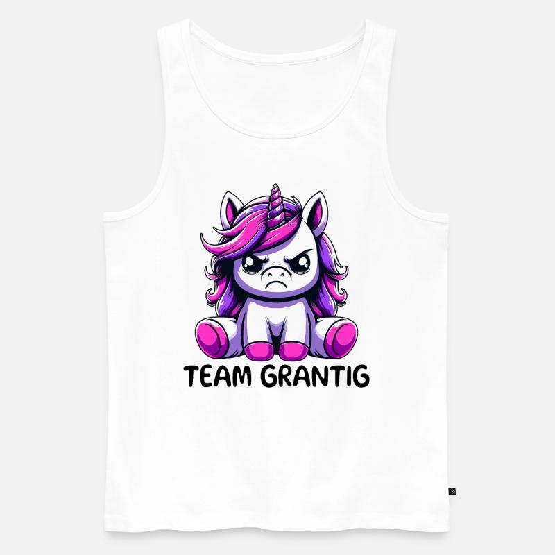 Team Grantig - Männer Premium Bio Tank Top - Weiß