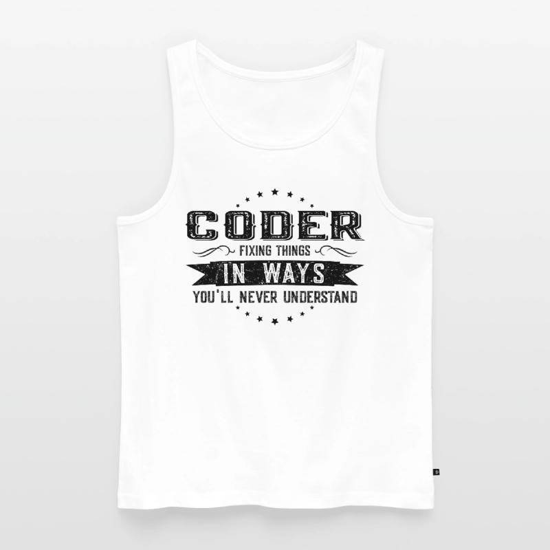 Programmierer Kollegen Geschenk Beruf Spruch Männer Premium Bio Tank Top