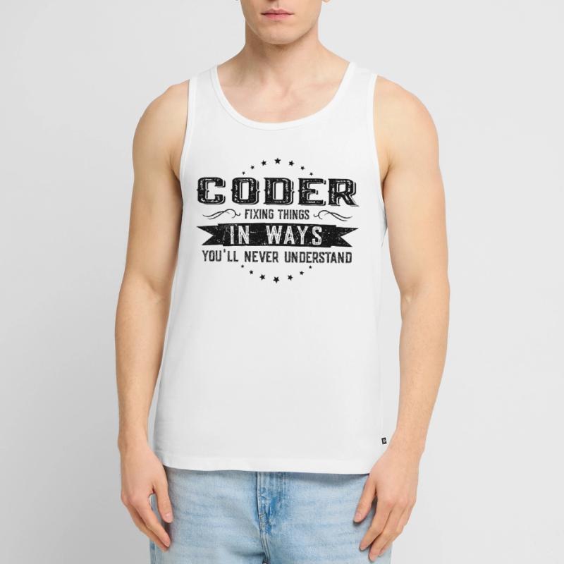 Programmierer Kollegen Geschenk Beruf Spruch Männer Premium Bio Tank Top