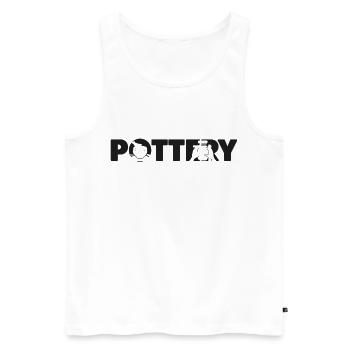 Pottery Ceramics Artist Pottery - Männer Premium Bio Tank Top - Weiß - Vorne - Michal (187cm)