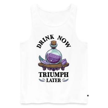 Potion Fantasy Enthusiast RPG Gamer - Men's Premium Organic Tank Top - white - Front - Michal (187cm)