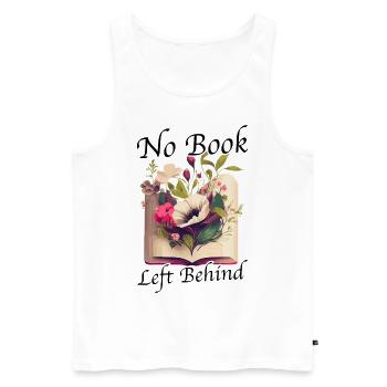 Lesen Buch Merch Booktok Bookish Geschenk Buch - Männer Premium Bio Tank Top - Weiß - Vorne - AI Model Male 178 light (178cm)