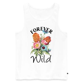 Wildflowers Flowers - Men's Premium Organic Tank Top - white - Front - Michal (187cm)