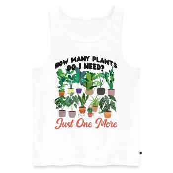 Plant Lover Gardening How Many - Men's Premium Organic Tank Top - white - Front - Michal (187cm)