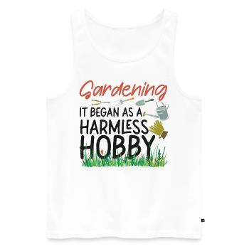 Plant Lover Gardening Gardening It - Männer Premium Bio Tank Top - Weiß - Vorne - Michal (187cm)