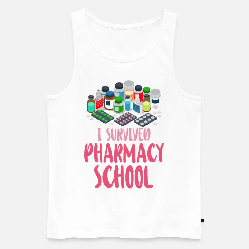 Pharmacy Tech Technician - Männer Premium Bio Tank Top - Weiß