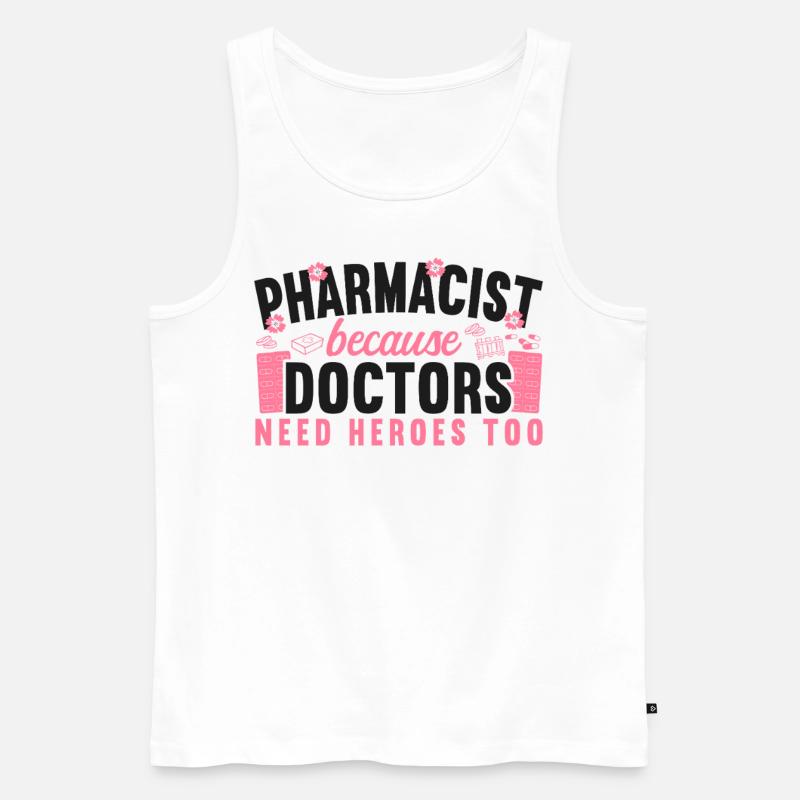 Pharmacy Tech Technician - Männer Premium Bio Tank Top - Weiß