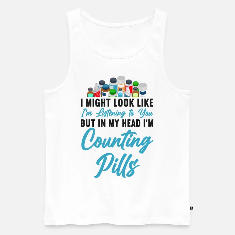 Pharmacy Tech Technician - Männer Premium Bio Tank Top - Weiß