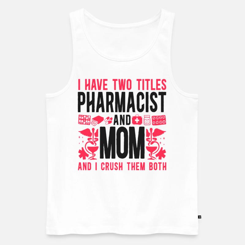 Pharmacy Tech Technician - Männer Premium Bio Tank Top - Weiß
