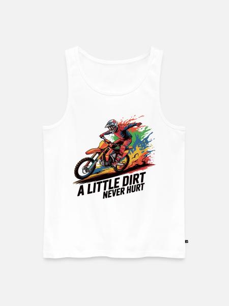 Motocross: Dirty passion - Men's Premium Organic Tank Top - white