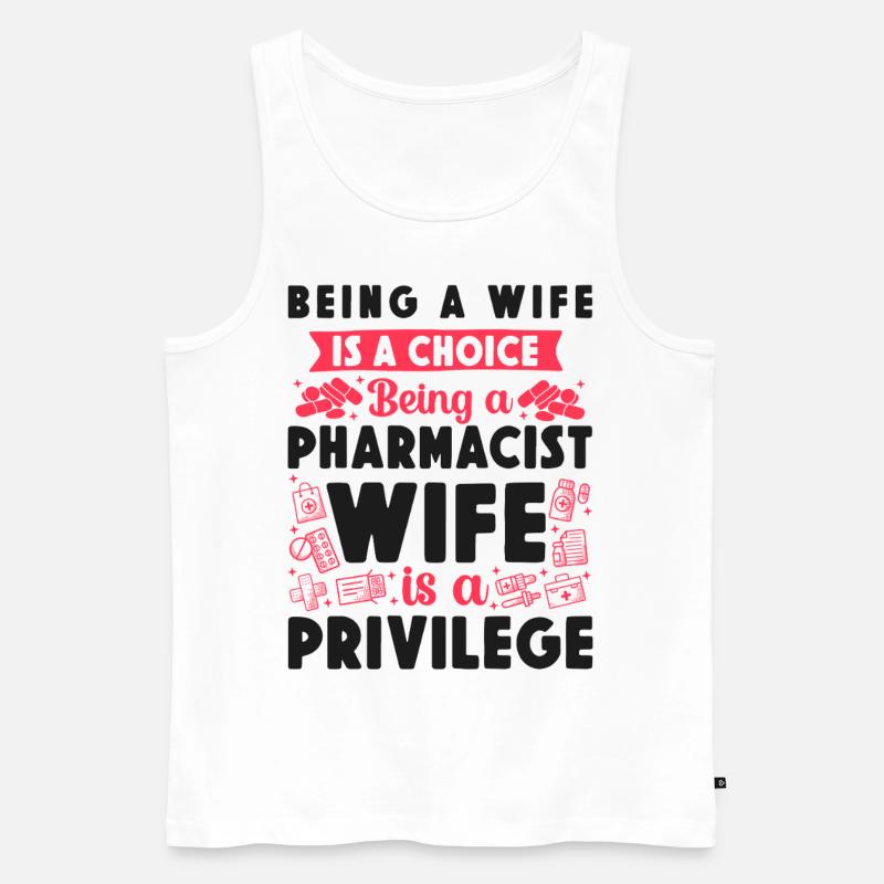 Pharmacy Tech Technician - Männer Premium Bio Tank Top - Weiß