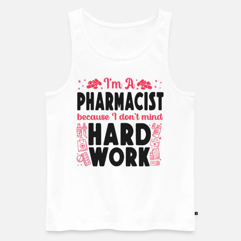 Pharmacy Tech Technician - Männer Premium Bio Tank Top - Weiß