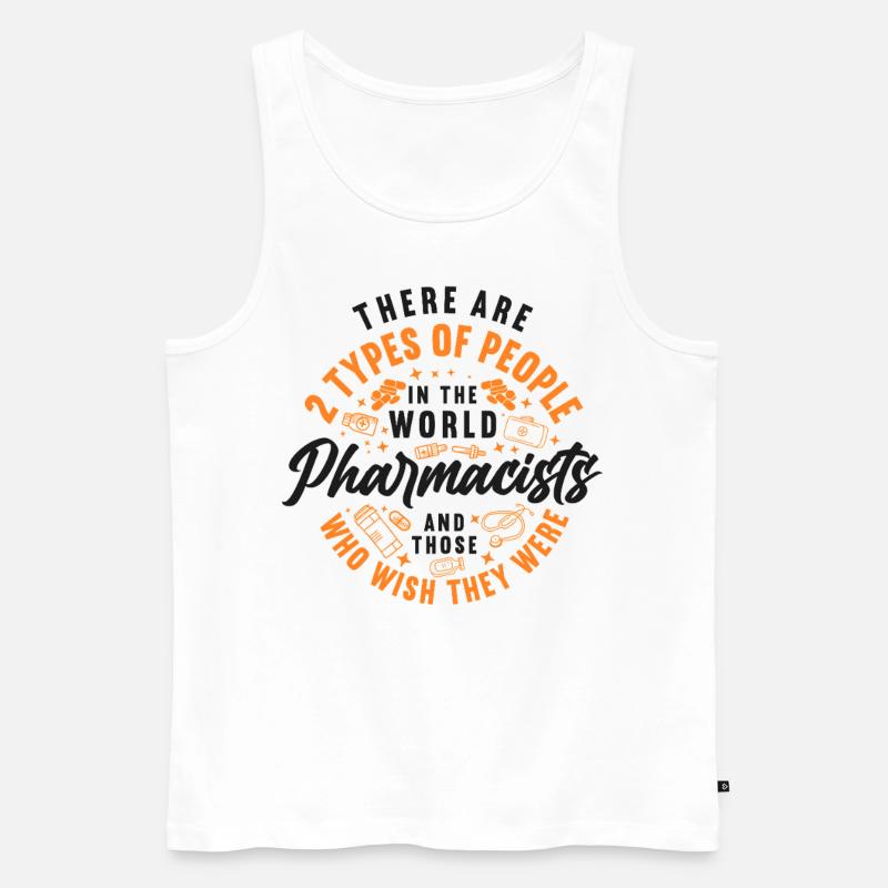 Pharmacy Tech Technician - Männer Premium Bio Tank Top - Weiß