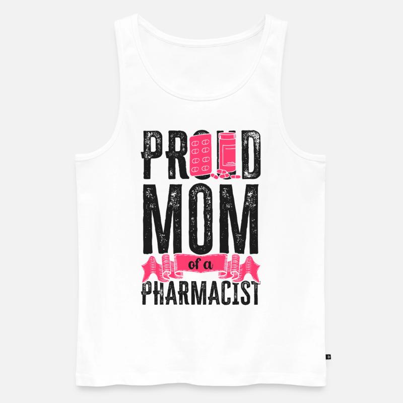 Pharmacy Tech Technician - Men's Premium Organic Tank Top - white