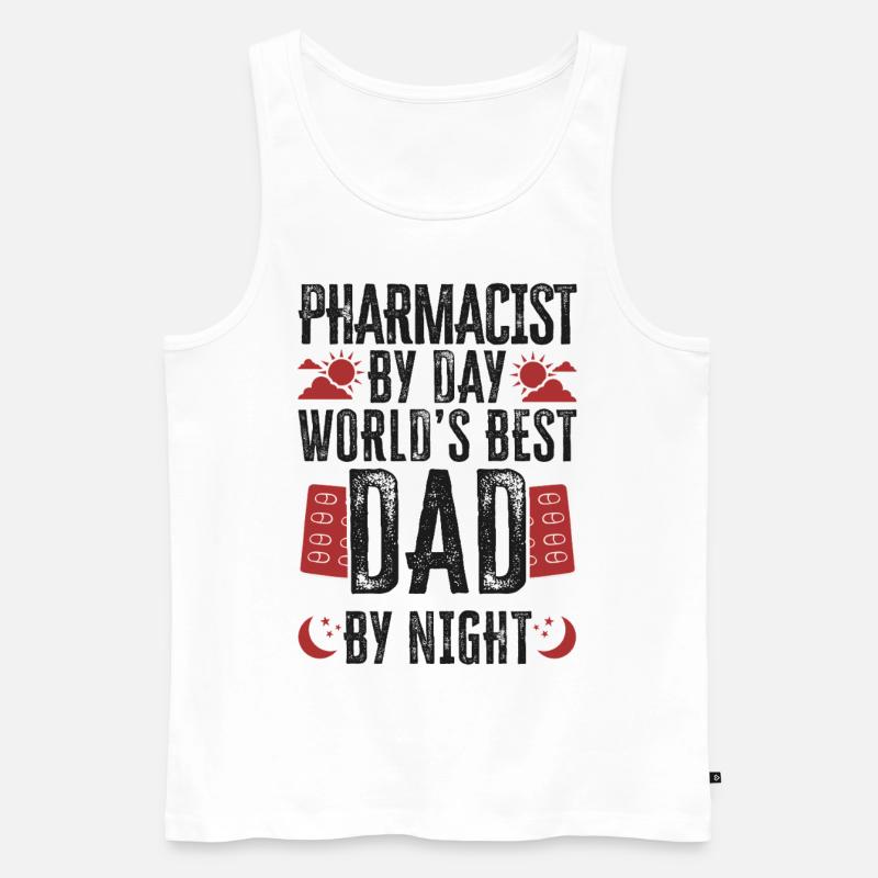 Pharmacy Tech Technician - Männer Premium Bio Tank Top - Weiß