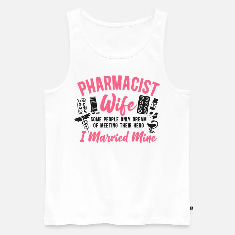 Pharmacy Tech Technician - Männer Premium Bio Tank Top - Weiß