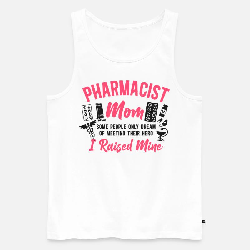 Pharmacy Tech Technician - Men's Premium Organic Tank Top - white