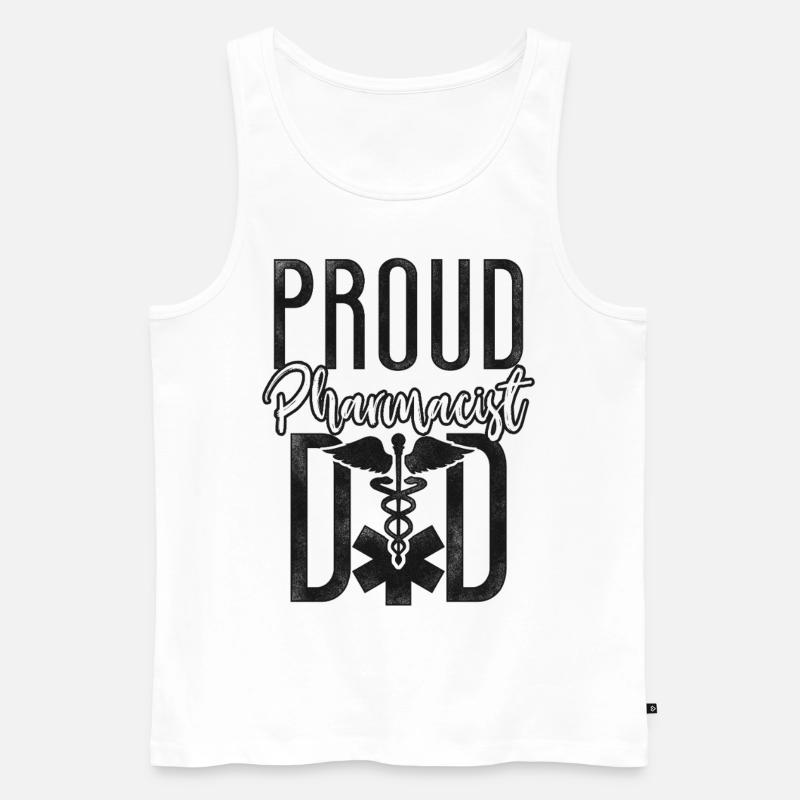 Pharmacy Tech Technician - Männer Premium Bio Tank Top - Weiß