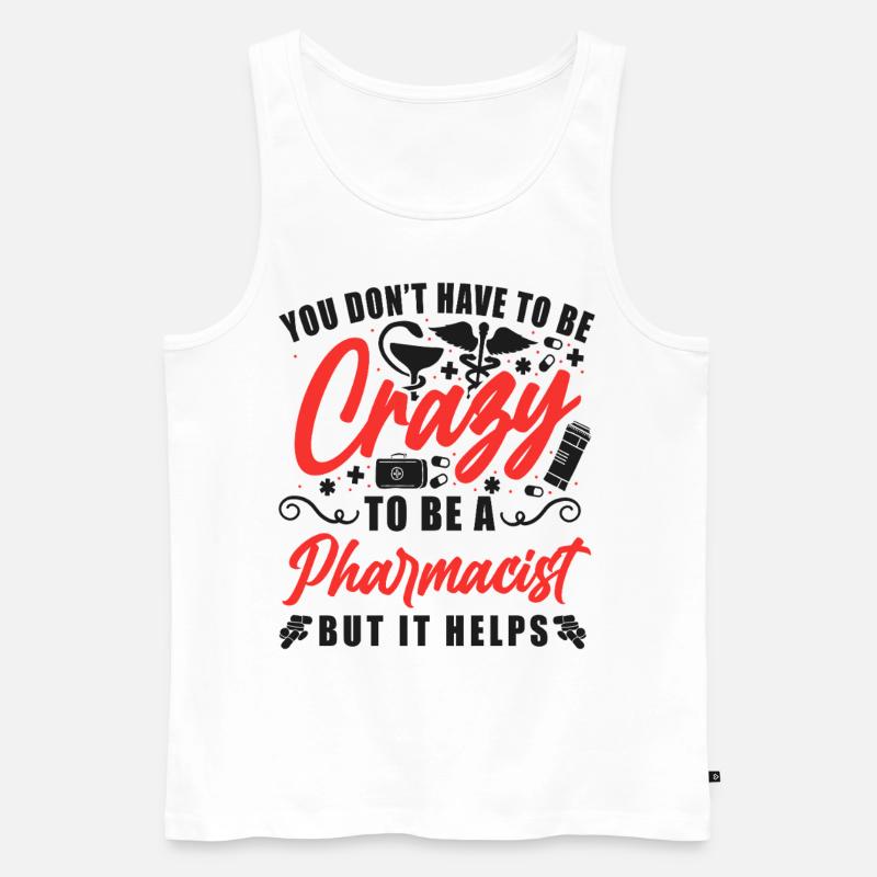Pharmacy Tech Technician - Männer Premium Bio Tank Top - Weiß