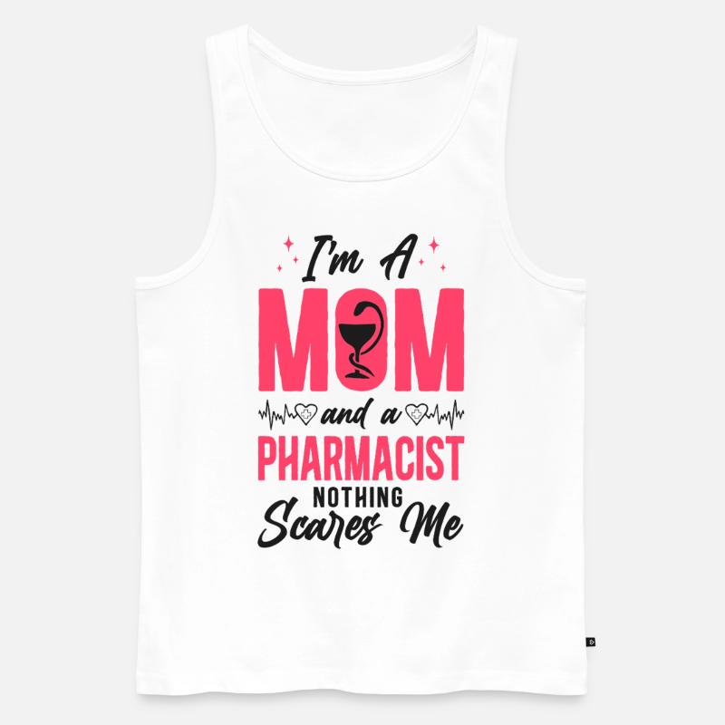 Pharmacy Tech Technician - Men's Premium Organic Tank Top - white