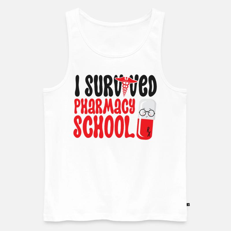 Pharmacy Tech Technician - Männer Premium Bio Tank Top - Weiß