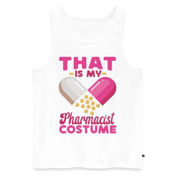 Pharmacy Tech Technician - Men's Premium Organic Tank Top - white - Front - AI Model Male 178 light (178cm)
