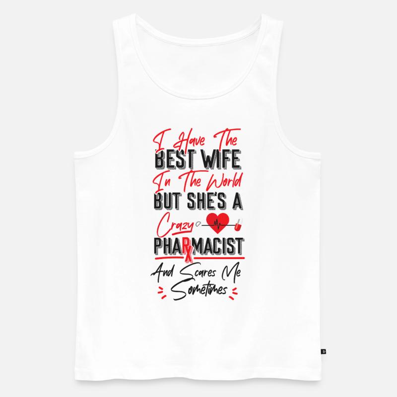 Pharmacy Tech Technician - Männer Premium Bio Tank Top - Weiß