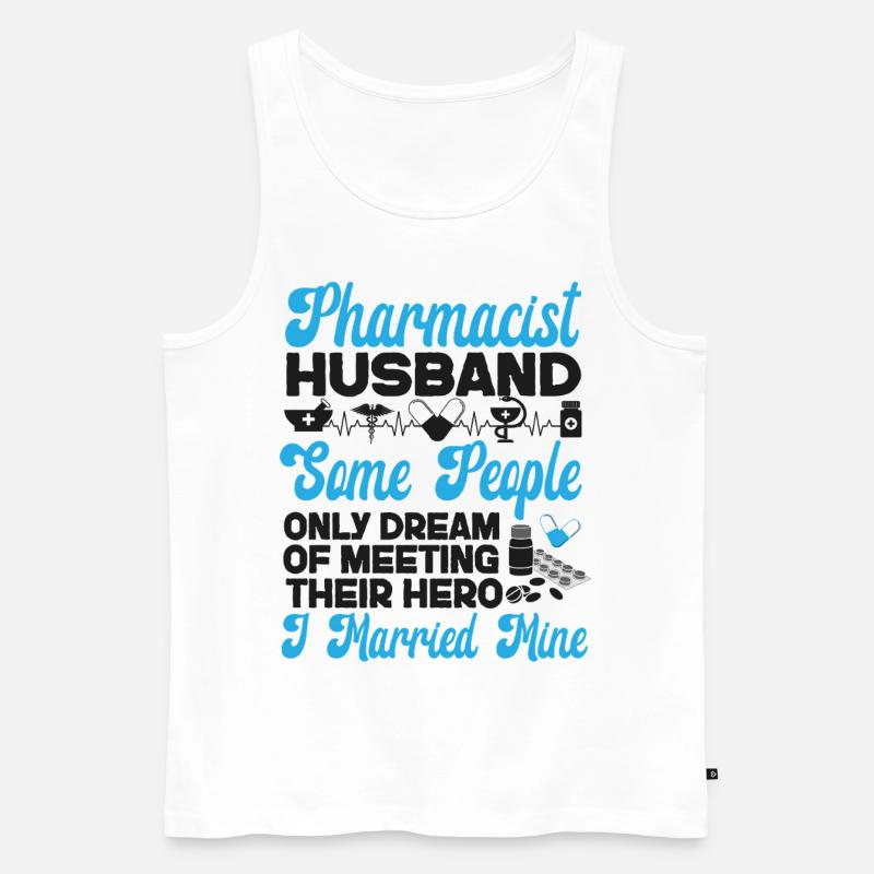 Pharmacy Tech Technician - Männer Premium Bio Tank Top - Weiß